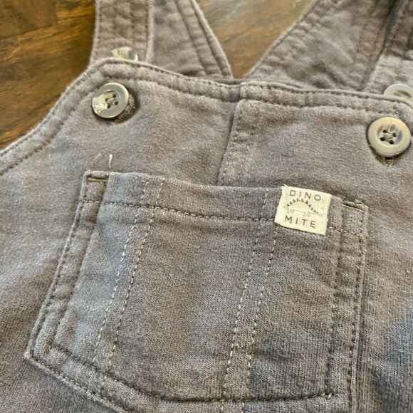 Toddler boy dinosaur shortalls set - Picture 5 of 8